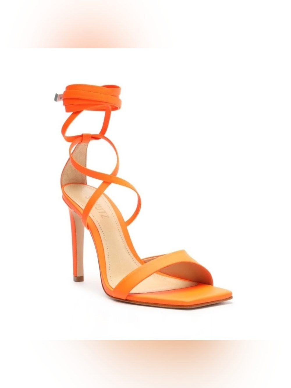 SCHUTZ Bryce Sandals in Acid Orange Size 6.5